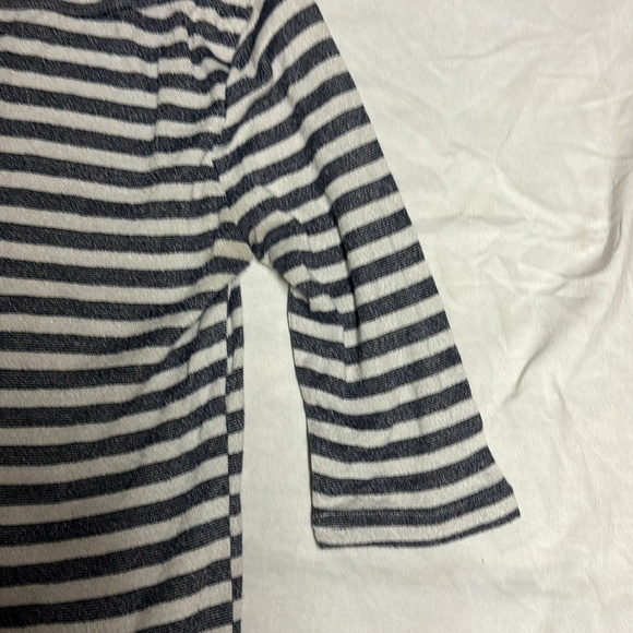 Michael Stars for Anthropologie stripped 3qtr sleeve tee - size M/L - Picture 3 of 8